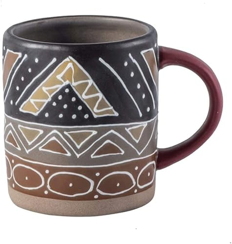 Tasse Cup Cappuccino Tass Kreative Becher Kaffeetasse Großkapazität Keramische Kaffeetasse, Büro- und Haushaltspersönlichkeit Becher Aesthetic Mug (Color : C)