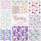 ASENME Scrapbook-Papier, Scrapbooking-Papier 200 g, 10 Blatt A4-Format Papier (Blumen 1, 10 Einheiten)