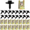 100 Sätze Blechmutter Schraube Mutter Clip Kit, Kotflügelclip Blechmutter Befestigung, Blechschrauben Kotflügel Befestigung Blechmuttern Sortiment, mit Schrauben für Auto