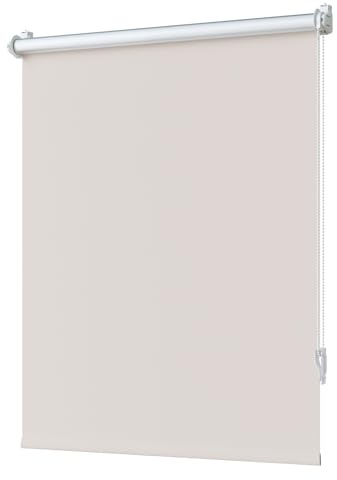 TFSKY Verdunklungsrollo Klemmfix ohne Bohren Creme B65 x H110 cm | Rollos für Fenster & Tür, Hitze- & Sonnenschutz, Thermorollo, Klemmrollo, Fensterrollo, ideal für Schlafzimmer, Mietwohnung