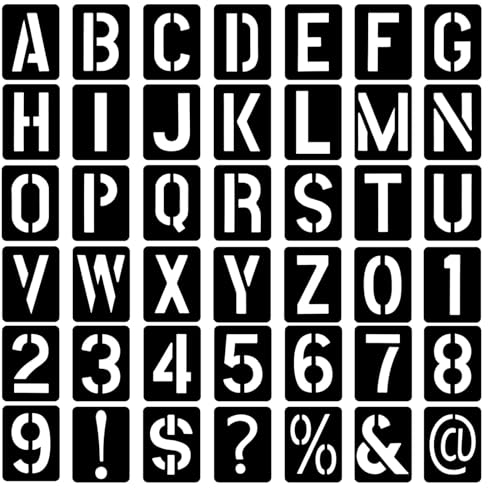 42 Stück Buchstaben Schablone