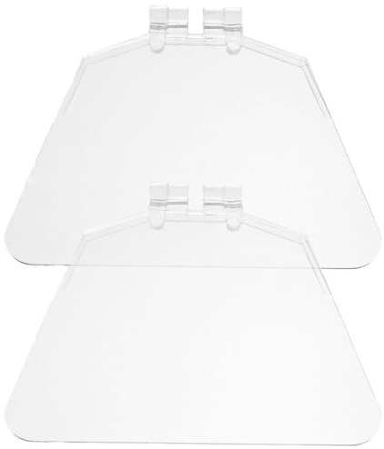 KONTONTY Garde De Sécurité pour Banc en Plastique Transparent Protecteur d'oeil De Banc 2 Pièces 3.94 X 3.15 X 0.04 in pour Meuleuse d'angle Installation Facile