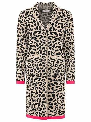 Zwillingsherz Strickjacke Leo Cardigan für Damen Frauen - Hochwertiger Mantel Überwurf warm weich und kuschelig - Perfekt für Frühjahr Herbst Winter - Cape Umhang mit weichem Strick
