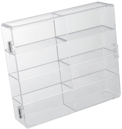 Perfeclan Espositore per Esposizione Che Contiene Fino a 8 Auto Giocattolo pressofuse in Scala 1/64, Organizer da banco, cubo espositore per modellini di Auto