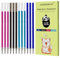 LVZONGXIN Ersatzminen, Kompatibel Mit Legami, [ 3 Blau + 3 Schwarz + 3 Rosa + 3 Türkisblau ], Spitze 0,7mm,Höhe 13 cm, Radierbare Tintenrolle