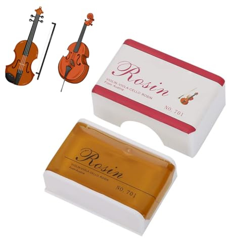 Tissting Kolophonium, Natürliches Premium Kolophonium für Violine und Cello mit klarem Klang, Kompaktes Design für Instrumentenkoffer, Ideal für Musiker und Konzerte