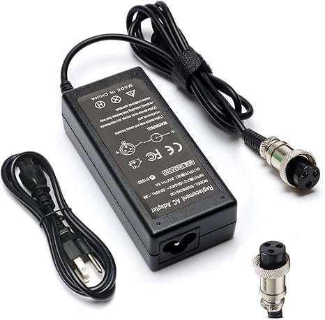 Abatinvo 24V Scooter Battery Charger for Razor E100 E200 E200S E175 E300 E300S E125 E150 E500 PR200 E225S E325S MX350 MX400 Dirt Bike, Dirt Rocket, Pocket Mod, Sports Mod, Dirt Quad Power Supply Cord