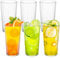 saerryor 6Pcs Reusable Plastic Tumblers, 400ml Plastic Cups for Kids and Adults, Clear Acrylic Drinking Tumblers for Home Picnic Party - Unbreakable & Stackable