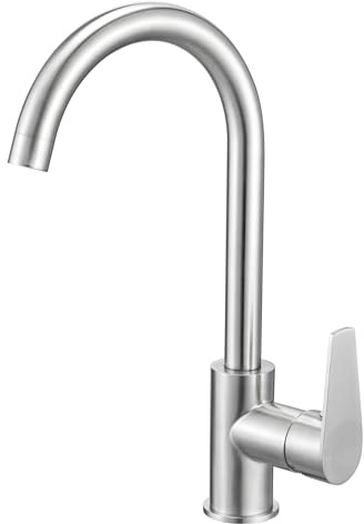 Tayqwiheva Wasserhahn Küche 360° Drehbar, Armatur Spültischarmatur Küchenarmatur Einhebelmischer Hochdruck Mischbatterie