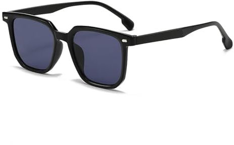 AAIXXIZAO Sonnenbrille Herren Mode Sonnenbrille Männer Retro Quadratische Sonnenbrille Frauen Retro Sonnenbrille Frauen Klassisch Schwarzgrau