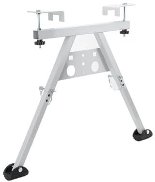 Leiterstabilisator, Dachleiter-Stabilisator, 158KG Leiter-Abstandshalter | Stahl Leiterstabilisator für Leiterzubehör, Breitenverstellung: 23.6-28.7 zoll,Höhenverstellung: 22-29.5 zoll, Silber