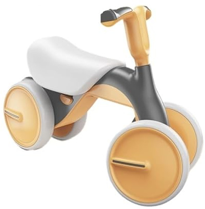 Wiggle Car Baby-Laufrad, kein Pedal, 4 Räder, erstes Fahrrad mit stilvollem Griff, stabiles und sicheres Design für Kinder, drehende Autos (grau)