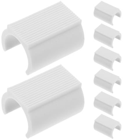 Baluue Gummi Stuhlschutz U Förmige Bodenschoner 4X25X25Cm Möbelgleiter Geräuschdämpfend für Teppichböden und Gartenmöbel