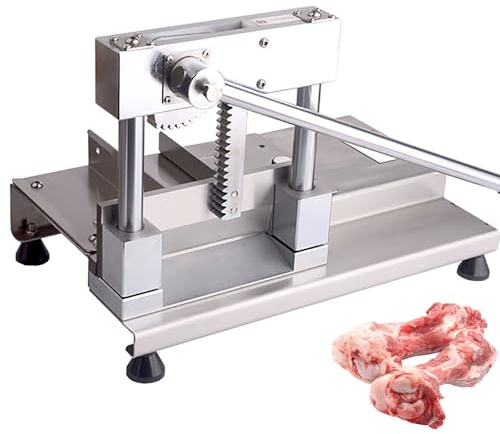 L'osso manuale ha visto la macchina con il banco da lavoro dell'acciaio inossidabile per la macellazione professionale ed il taglio della carne