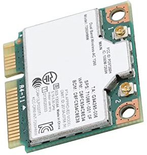 Bewinner Per Scheda di Rete 7260AC Universale Wireless 867Mbps Bluetooth 4.0, Scheda Half Mini PCI-E Dual Band WiFi 2.4G+5G 802.11ac A/b/g/n Per Notebook Desktop Laptop