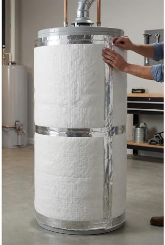 Ceramic Fiber Insulation Blanket 0.78in Thick - 2400F Heat Resistance, Fireproof for Wood Stove, Fireplaces, Pizza Ovens