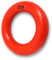 WEPO Puller Ring Hund Ø 9cm Rot - Spielzeug Hunde Beschäftigung - Zerrspielzeug Hund - Dog Toy - Ringe Training für Welpen, kleine & große Hunde - Auslastung & gesunde Zähne