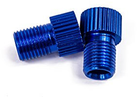 Fahrrad Ventil Adapter (blau, 2 Adapter)