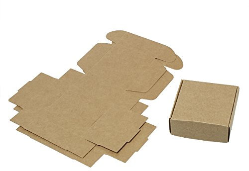 30 PACK klein Kraft Braun Geschenkbox 3x3x1 Inches braun