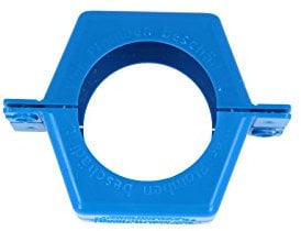 JS Rohrschelle 1-1 1/4 blau beschriftet 2 Stück