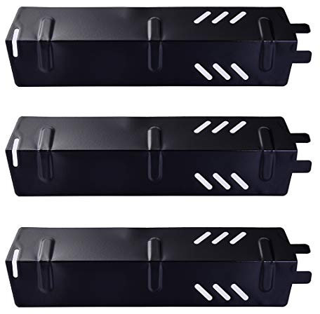 Votenli P9156A (3-Pack) Porcelain Steel Heat Plate for Backyard Grill BY13-101-001-11,BY14-101-001-01, GBC1429W, GBC1429W-C, Uniflame GBC1329W, GBC1403W