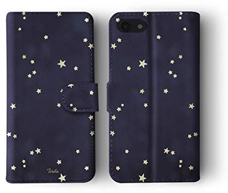 Compatible with iPhone 5 / 5s / SE 2016 Tirita Flip Wallet Case Cover PU Leather PRINTED GLITTER, NOT REAL GLITTER Marble Navy Blue Rose Gold Glitter Pink Palm Leaves