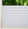 Qualsen Pellicola per Vetri Finestre Motivo a Persiana 60x300cm, Pellicola Adesiva per Vetri Opaca Decorativa Satinata Autoadesive Elettrostatica Pellicola Privacy Finestre per Casa Ufficio Bagno