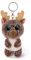 NICI Glubschis Schlüsselanhänger Rentier Cocoa-Fee 9cm, Plüschtieranhänger mit Schlüsselring, Stofftierschlüsselhalter