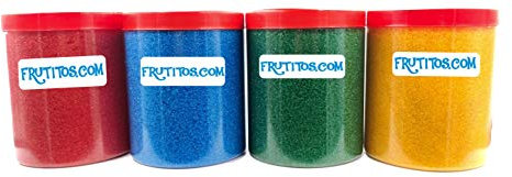 FRUTITOSCOM - Azúcar para palomitas - Pack 4 sabores - (4 x 500 gr)