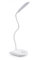 INF Lampe de table LED, lampe de bureau, lampe de chevet, lumière, lampe, rotative, base flexible, dimmable, à piles, blanc