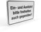 Betriebsausstattung24 Hinweisschild Ein- und Ausfahrt bitte freihalten auch gegenüber! 30,0 x 20,0 cm | Aluminium-Verbundplatte
