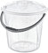 Large 20L Clear Plastic Bucket with Lid Plus Carry Handle Storage Container Bin Caddy (1)