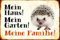 Blechschild Retro Igel Mein Haus My Garden Aluminium Metallschild 20,3 x 30,5 cm Dekor Eisenmalerei Metall Wand Metall Dekoration