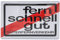 fern, schnell, gut - Güterverkehr - hochwertig geprägtes Blechschild, LKW, Brummi, Trucker Wandschild, 30 x 20 cm