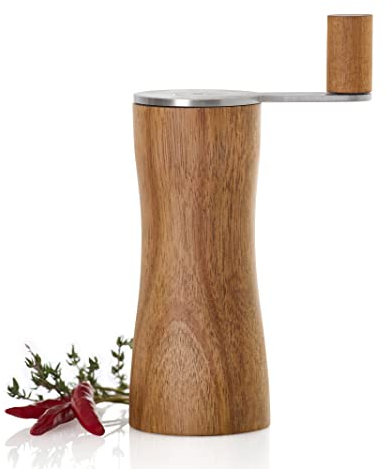 AdHoc MP211 Kräuter- und Gewürzschneider Korso, mit original AdHoc SchneidWerk®, Akazienholz | Edelstahl