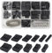 Mesee 620 Pieces Dupont Crimp Pin Connector Assortment Kit 2.54mm Pitch JST SM 1 2 3 4 5 6 Pin Single/Double Row Housing Socket Dupont Male Female Crimping Pins Adaptor Connectors Kit