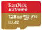 SanDisk 128GB Extreme microSDXC card +SD adapter, microSD card for smartphones, action cameras, drones, V30, up to 190 MB/s, SanDisk QuickFlow Technology, RescuePro Deluxe, UHS-I, 4k, V30, A2, U3