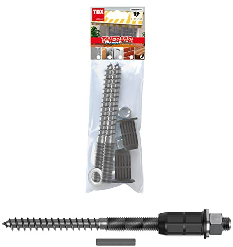 TOX 073671061 Thermo Proof Wood Schwerlast-Abstandsmontagesystem, Silber, M12 x 170 mm