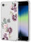 DEFBSC Weiche Hülle Kompatibel mit iPhone 7/8 iPhone SE 2020/2022, Transparent Florale Blumen Muster Design für Mädchen Klar TPU Dünne Stoßfest Kratzfestes Handyhülle Schutzhülle - Lila Pfingstrose