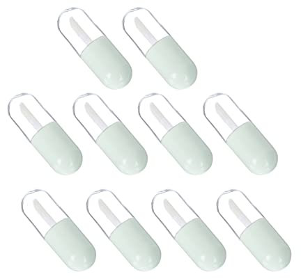 Beavorty 10 Stück Lipgloss-Tuben Farbiger Lipgloss Transparenter Lippenstift Klares Lippenöl Farbige Mascara Leere Lippenglasuren Tuben Farbe DIY-Flaschen Lipgloss-Behälter