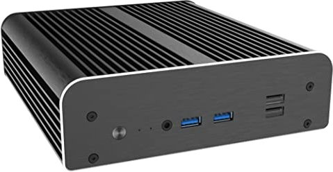 Akasa Newton WS, für Intel® NUC 13/12/11 Pro (Arena Canyon/Wall Street Canyon/Tiger Canyon), Aluminium-Kompakt-PC-Gehäuse, unterstützt VESA-Montage, lüfterloses Computergehäuse, A-NUC92-M1B