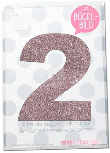 GLITZER Bügelbild Zahl Wunschzahl 10 cm Geburtstags Shirt 0 1 2 3 4 5 6 7 8 9 Aufbügler Applikationen Bügelsticker für Stoffe Textilien Kinder zum Aufbügeln Flicken, Farbe:Glitzer confetti, Zahl:2