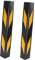 Wall Corner Guard Wall Protector 2pcs Garage Reflective Strips Garage Car Stop Indicator Rubber Rubber Black Limiter Reflective s Corner Guards