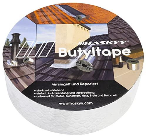 Wasserdichtes Klebeband Butylband I 5cm*5m hochwertig selbstklebend mit Aluminiumfolie I Butyl-Tape alterungsbeständig korrosionsbeständig UV-beständig