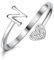 Milacolato 925 Sterling Silber Herz Initial Ringe für Frauen Mädchen 18K Gold Plated Initial Herz Stapelbar Ringe Einstellbare Initial Ringe für Teenager Heart Alphabet Buchstaben Ringe Damen