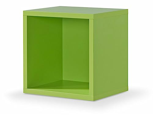 moebel-dich-auf Standregal Cube 1er Regallwürfel, Montage per Click-System Werkzeuglos (grün)