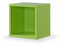 moebel-dich-auf Standregal Cube 1er Regallwürfel, Montage per Click-System Werkzeuglos (grün)