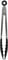 Fackelmann Initial Serving Tongs, Scalloped Plastic Head with Stainless Steel Locking Handle, Kitchen Tongs for Air Fryer, Non-Stick Anti-Scratch Pasta & Salad Tool, for BBQ Serving & Frying, 27.5cm