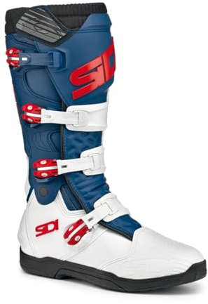 SIDI Stiefel X Power SC Weiß Marineblau Rot 43