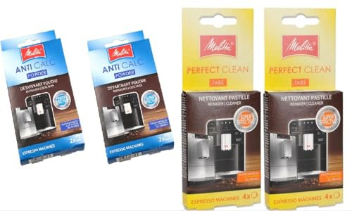 2 x pastillas de limpieza y descalcificador aptas para cafeteras Melitta y cafeteras espresso